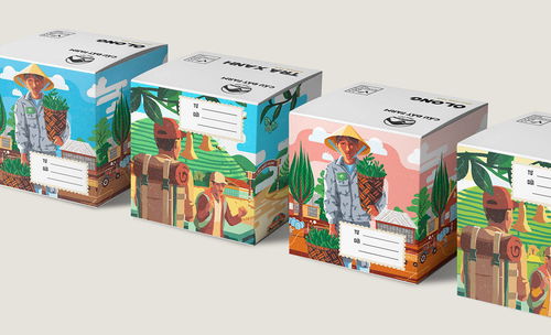 越南設(shè)計師的東方美食包裝藝術(shù) 插畫與文字的味覺交響